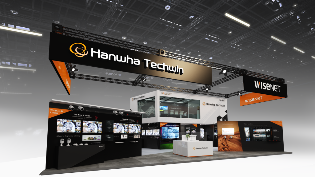 intersec 2022 Hanwha Techwin booth
