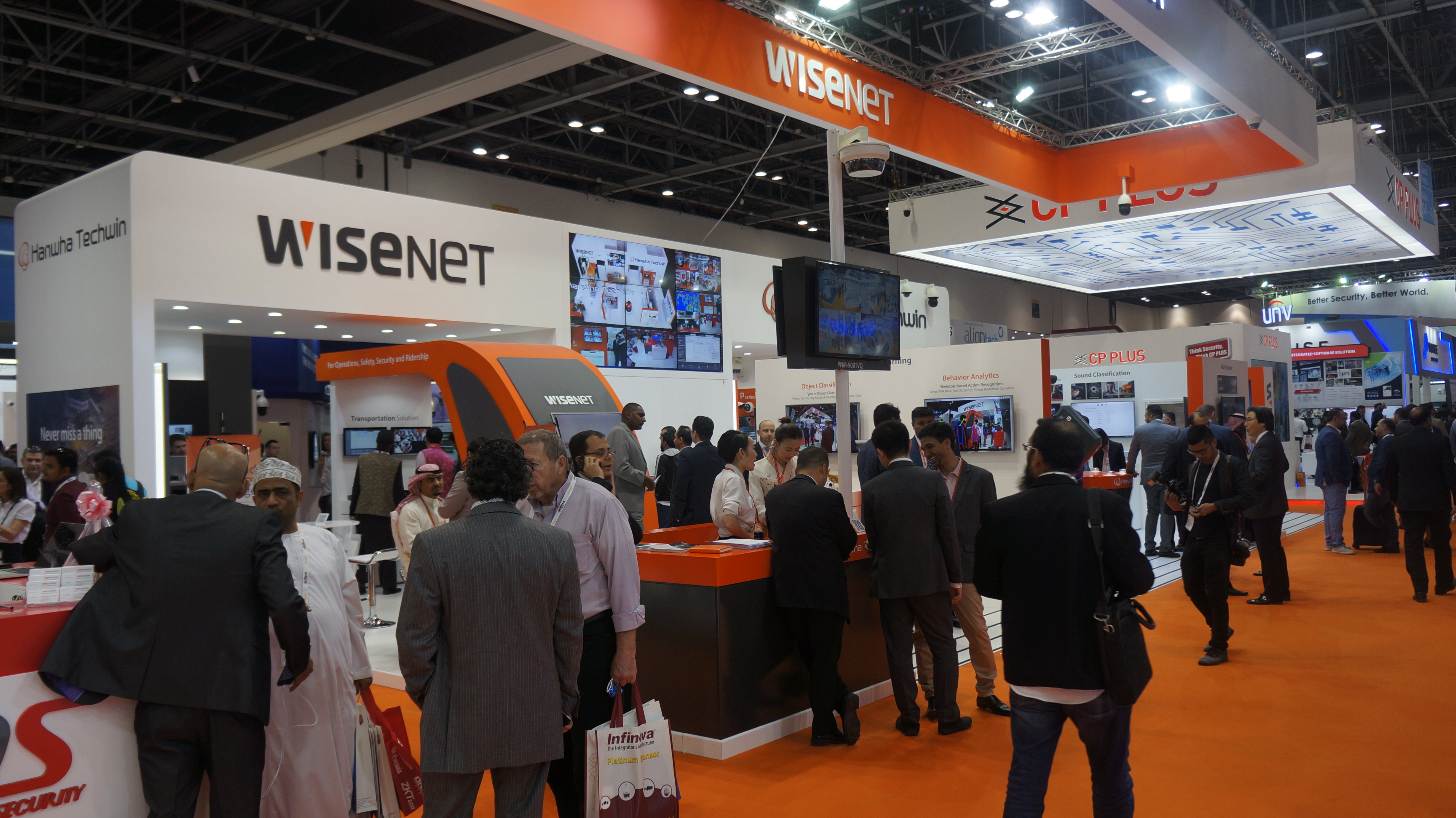 한화테크윈 Intersec 2018 참가 사진