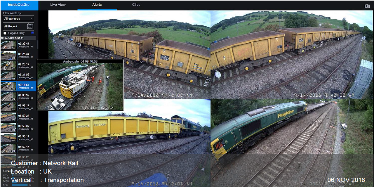 Wisenet cameras help keep Ambergate rail improvements on track