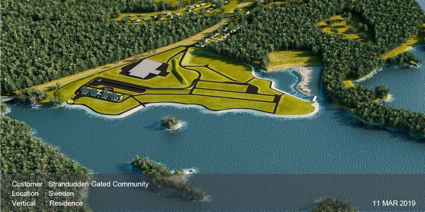 Wisenet chosen to create a secure environment for the residents of Sweden’s first gated community