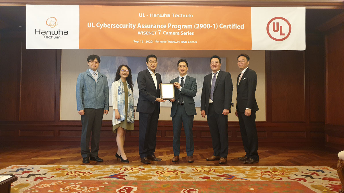 Hanwha Techwin - UL Certificate Ceremony_1200x675