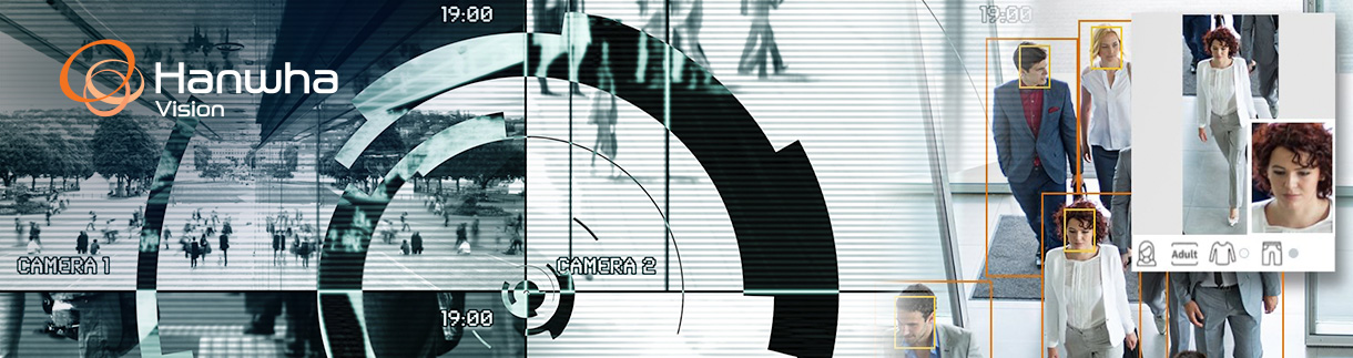 surveillance technology with facial recognition, tracking individuals in a crowd through multiple cameras